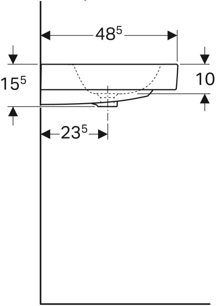Geberit 124060000 iCon mosdó 60x48,5cm
