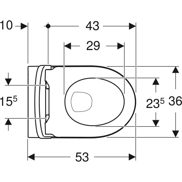 Geberit 501.663.JT.1 fali WC mélyöblítésű készlet, zárt forma, Rimfree, WC-ülőkével