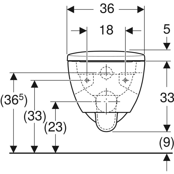 Geberit 501.750.00.1 Selnova fali WC mélyöblítésű készlet, Premium, részben zárt forma, Rimfree, WC-ülőkével