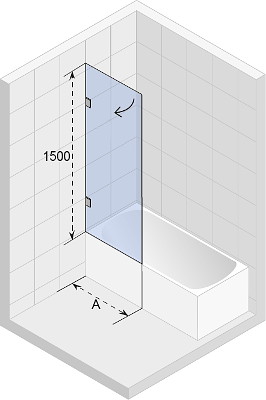 RIHO SCANDIC NXT 107 kádparaván 100 balos G001133120 / jobbos G001134120 KRÓM
