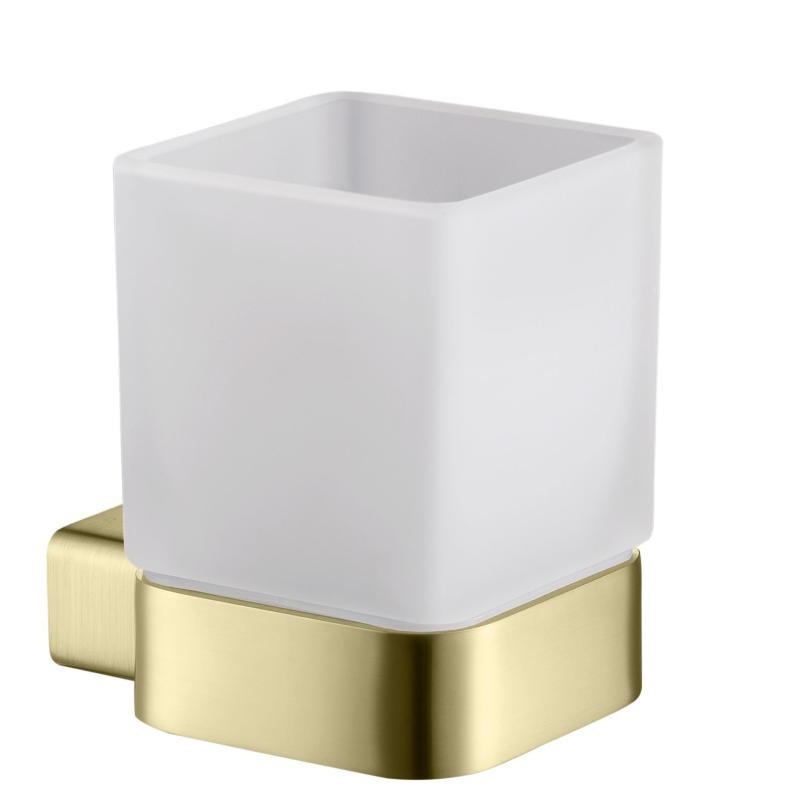 AREZZO design MONO üveg pohár tartó, szálcsiszolt arany - AR-120131BG