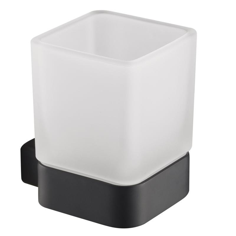 AREZZO design MONO üveg pohár tartó, fekete - AR-120131B