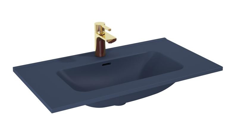 AREZZO design SKAPPA 80 cm-es mosdó, matt kék - AR-146064