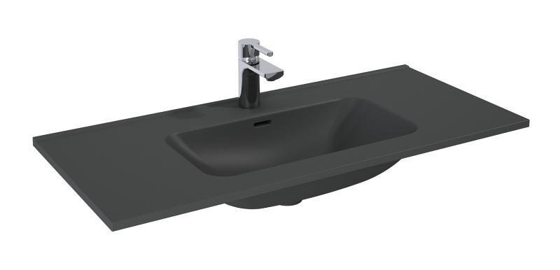 AREZZO design SKAPPA 100 cm-es mosdó, matt antracit - AR-146071