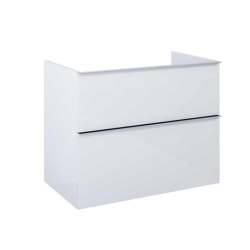 AREZZO design MONTEREY 80 cm-es alsószekrény 2 fiókkal Mf. fehér színben, szifonkivágás nélkül - AR-167093