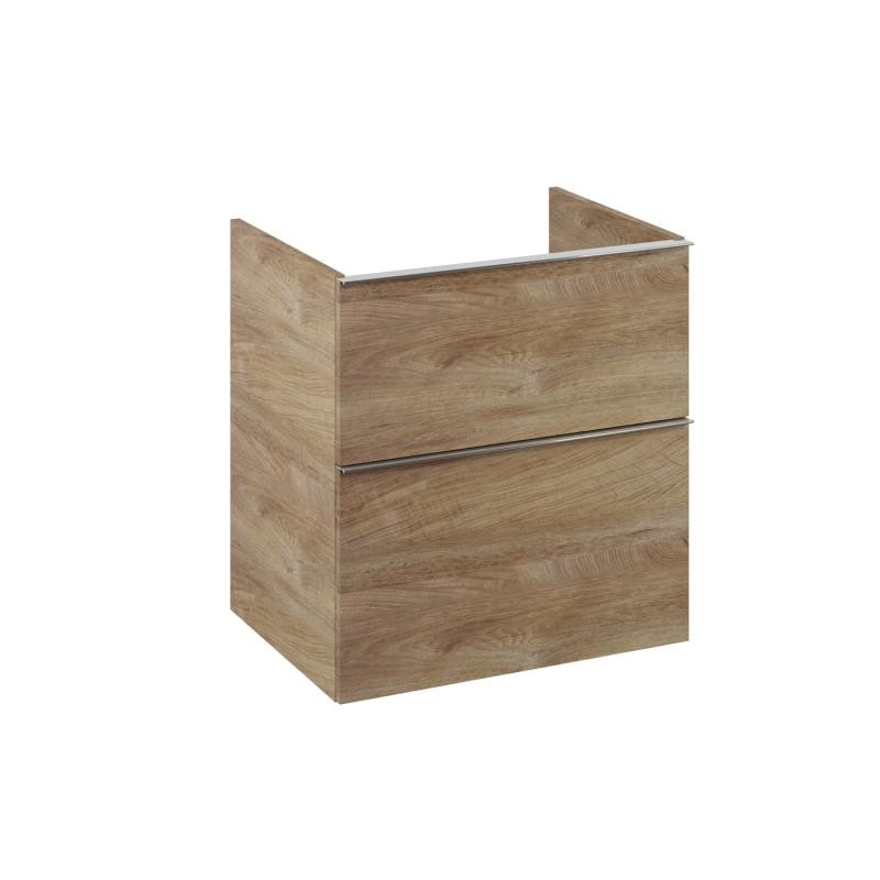 AREZZO design MONTEREY 60 cm-es alsószekrény 2 fiókkal Canela tölgy színben, szifonkivágás nélkül - AR-167259