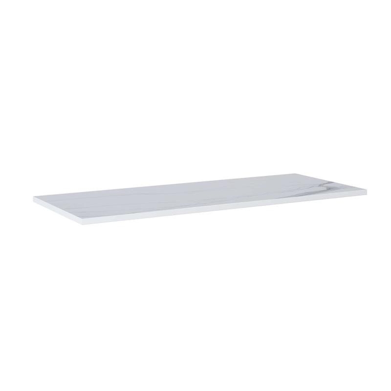 AREZZO design CALACATTA márvány 120x46 cm mosdópult Matt Fehér színben, 20 mm - AR-167403