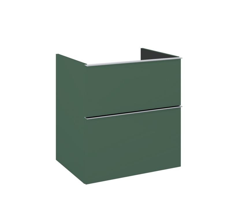 AREZZO design MONTEREY 60 cm-es alsószekrény 2 fiókkal Matt Zöld színben, szifonkivágás nélkül - AR-168564