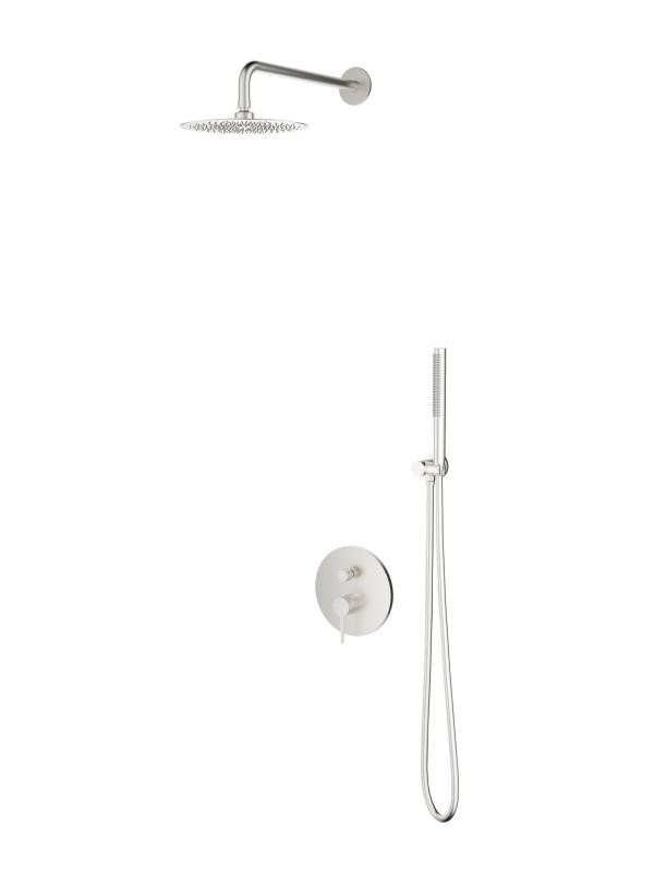 AREZZO design NOVA falsík alatti zuhanyszett falon belüli egységgel, szálcsiszolt nikkel - AR-2160BN