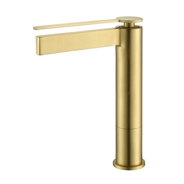 AREZZO design ELEGANT magasított mosdócsaptelep, szálcsiszolt arany - AR-8595BG