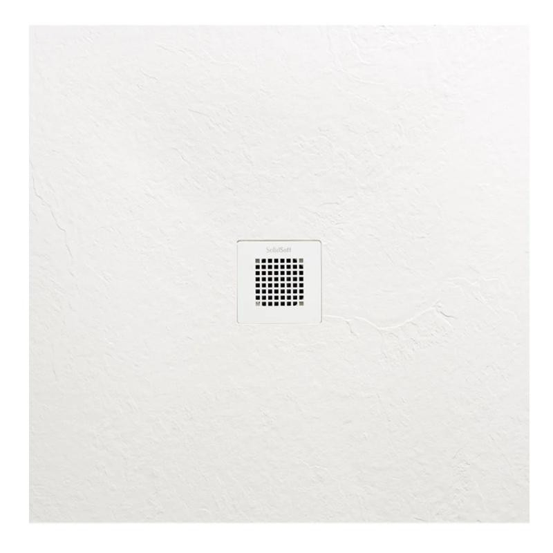 AREZZO design SOLIDSoft zuhanytálca 90x90 cm, FEHÉR, színazonos lefolyóval (2 doboz) - AR-9090W