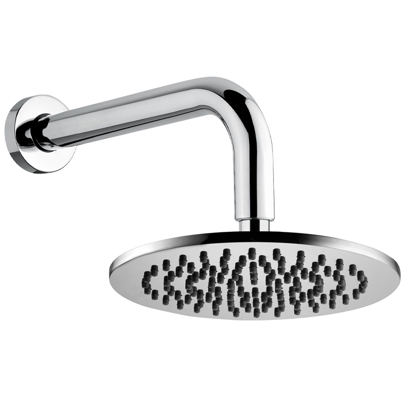 BUGNATESE 93848CR KOBUK Kerek zuhanyfej 20 cm átmérővel zuhanykarral króm színben