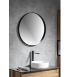 Sapho NOTION NT800 kerek keretes tükör 80cm Matt fekete