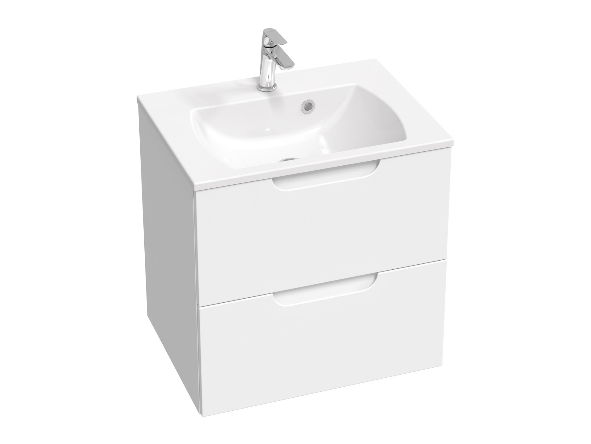 RAVAK X000001476 Classic II SD 60 fürdőszobai szekrény mosdó alá fehér/fehér