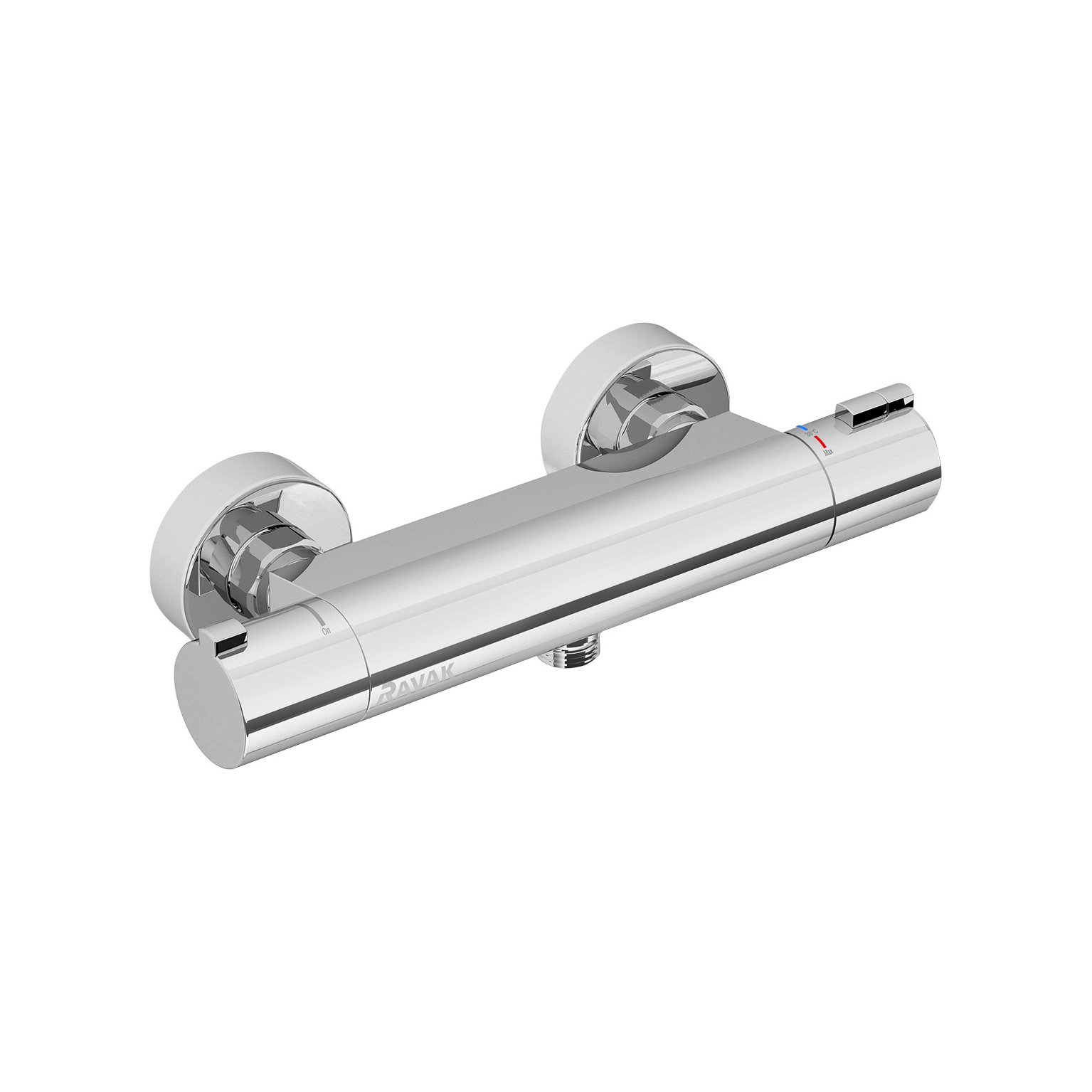 RAVAK X070051 Termosztátos fali zuhanycsaptelep - lapos TE 072.00CR, króm
