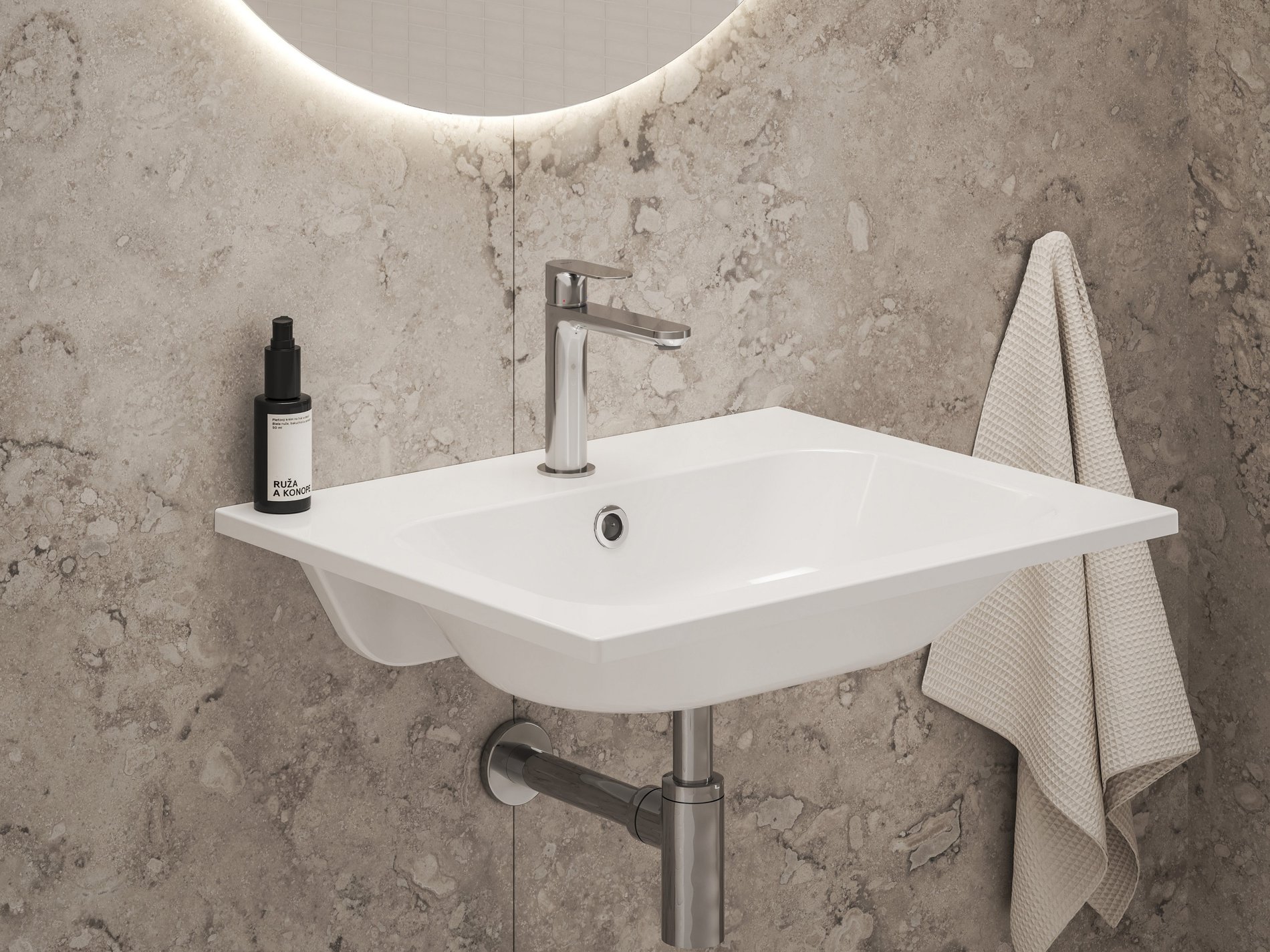 RAVAK X070210 Eleganta álló mosdócsaptelep 170 mm leeresztő nélkül EL 012.00CR, Chrome