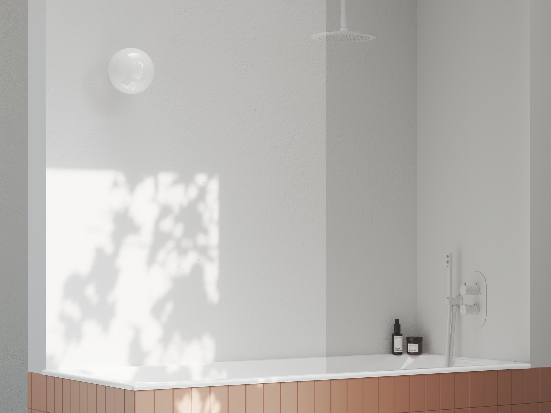 RAVAK X070252 Espirit termosztátos falba süllyesztett csaptelep, háromutas, belső egység nélkül ES 067.10WV.O3.RB07C, White Velvet