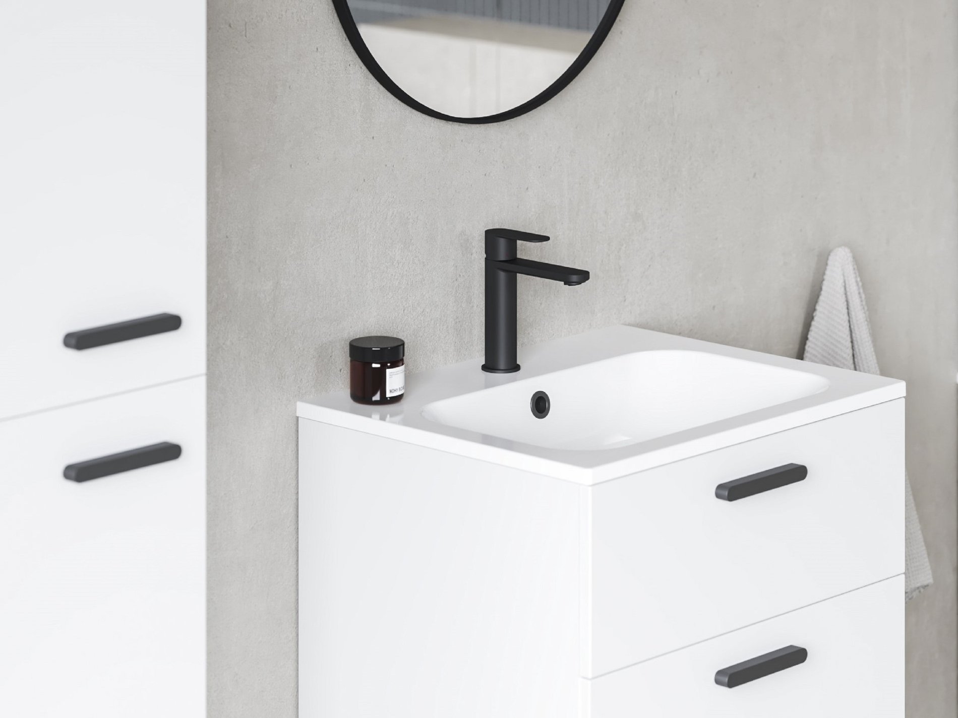 RAVAK XJG01160001 Chrome Slim 60 mosdó fehér, furattal